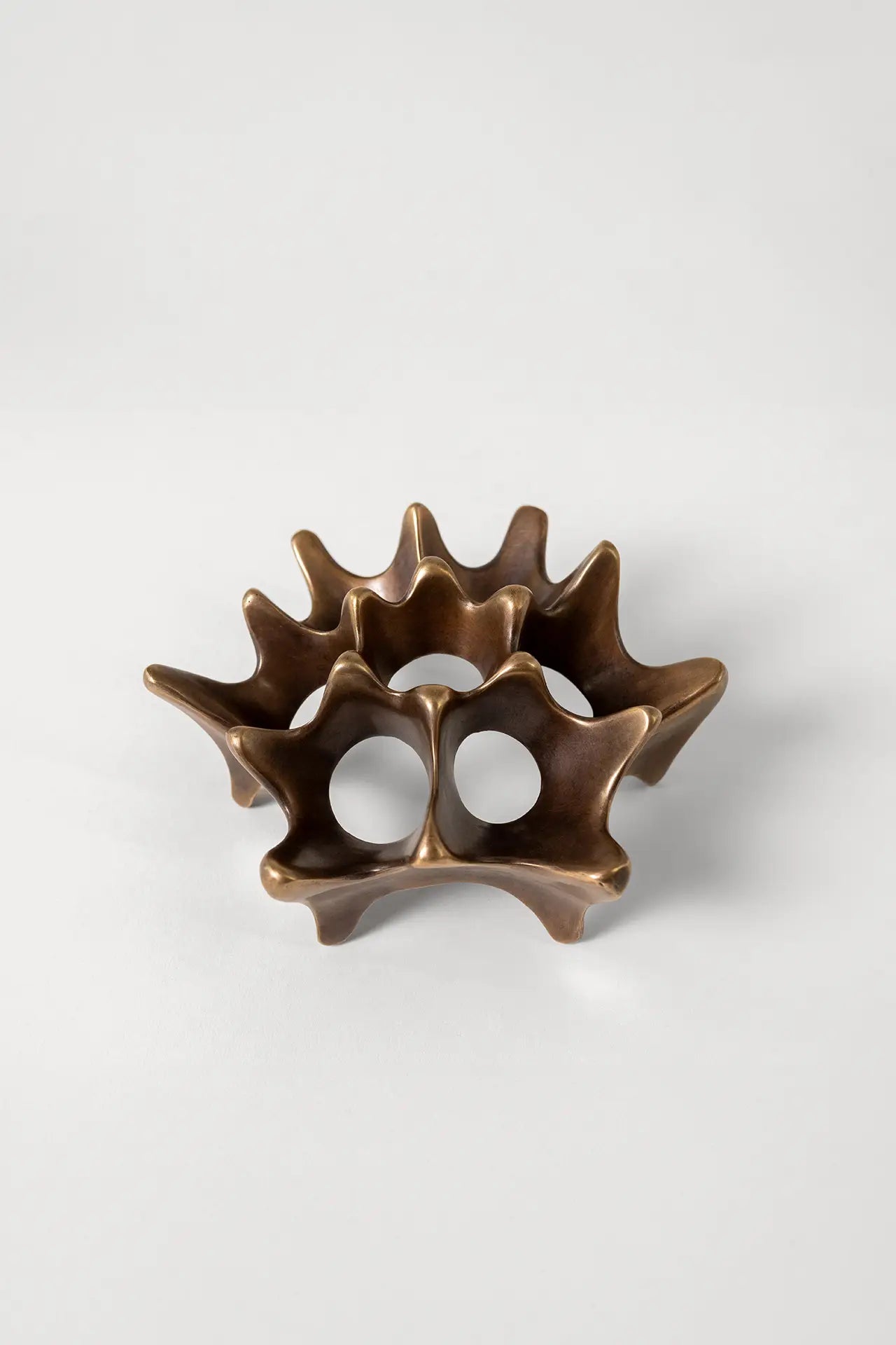 Handmade bronze art piece titled Life Beneath
