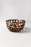 Rippling Network bronze sculpture – handcrafted bronze art