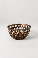 Artistic bronze sculpture titled Rippling Network – modern design