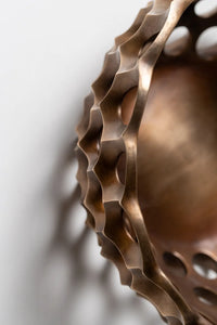 Contemporary bronze sculpture – Rippling Network artwork