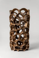 Elegant bronze artwork titled The Flow – modern sculpture