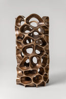 Detailed view of The Flow bronze art sculpture