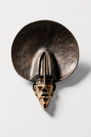 The Observer bronze mask sculpture – handcrafted wall art