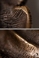 The Symbiont bronze wall sculpture – abstract mask design