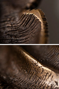 The Symbiont bronze wall sculpture – abstract mask design