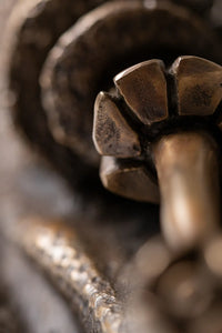 Expressive bronze mask – The Wiseman artistic wall sculpture